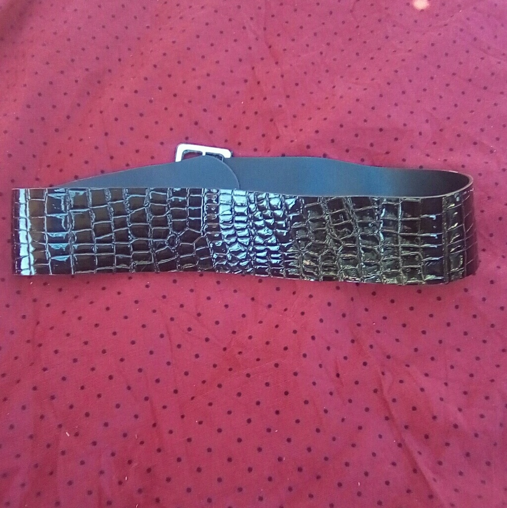 Brown leather belt